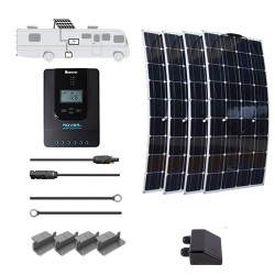 FLEXIBLE 12V 400W RV Solar Kit with Installation Included
