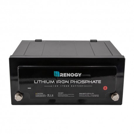 Renogy 170Ah Lithium-Iron Phosphate Battery 12V w/Installation Included